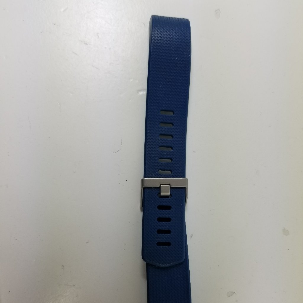 Fit Bit Watch Strap Blue With Silver